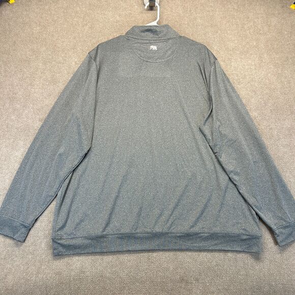 Normal Brand Performance 1/4 Zip Mens 2XL Gray Pullover Stretch Long Sleeve Mock - Picture 9 of 10